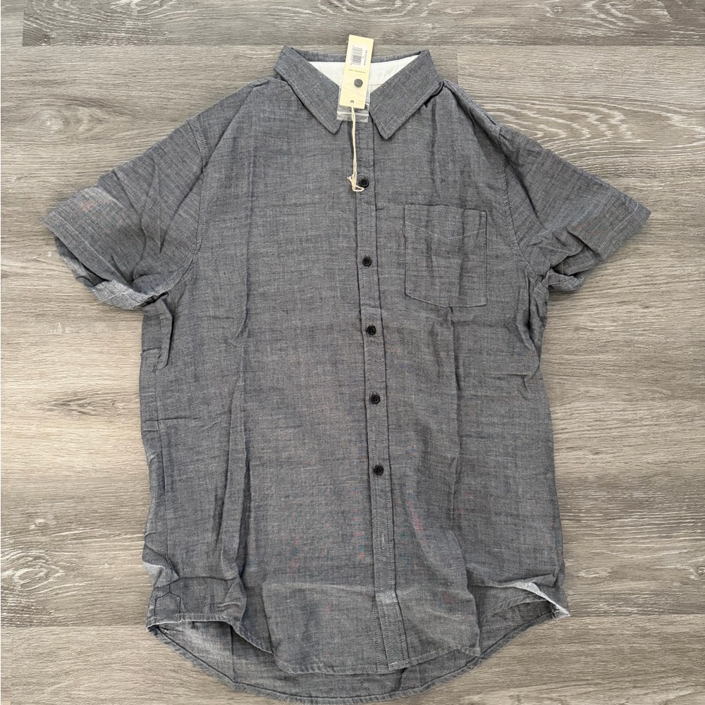 Men's Slate Gray Casual Button Down Shirt - New with Tags